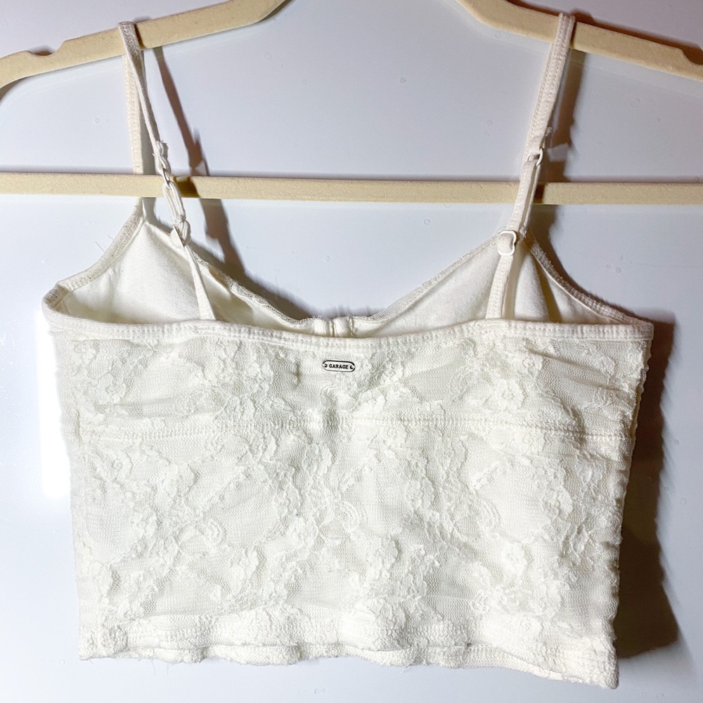 euc Garage nylon lace cropped cami - Picture 3 of 5